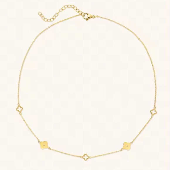 Alhambra 2PCS Gold Clover
Stainless Steel Necklace & Bracelet Set ✨ - Picture 5 of 17